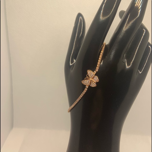 DIAMOND BUTTERFLY ADJUSTABLE BRACELET - Picture 3 of 8